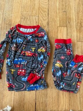 Little Sleepies Disney Cars 2T Long Sleeve/Pants Pajamas